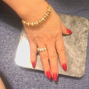 Pandora bracelet & gold ring 14k